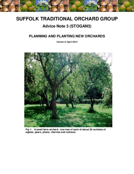 3:  Planning and planting new orchards