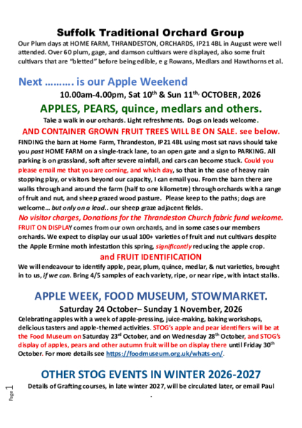 Courses and events Autumn Winter 2026