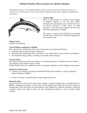 Archived action plan, 2003